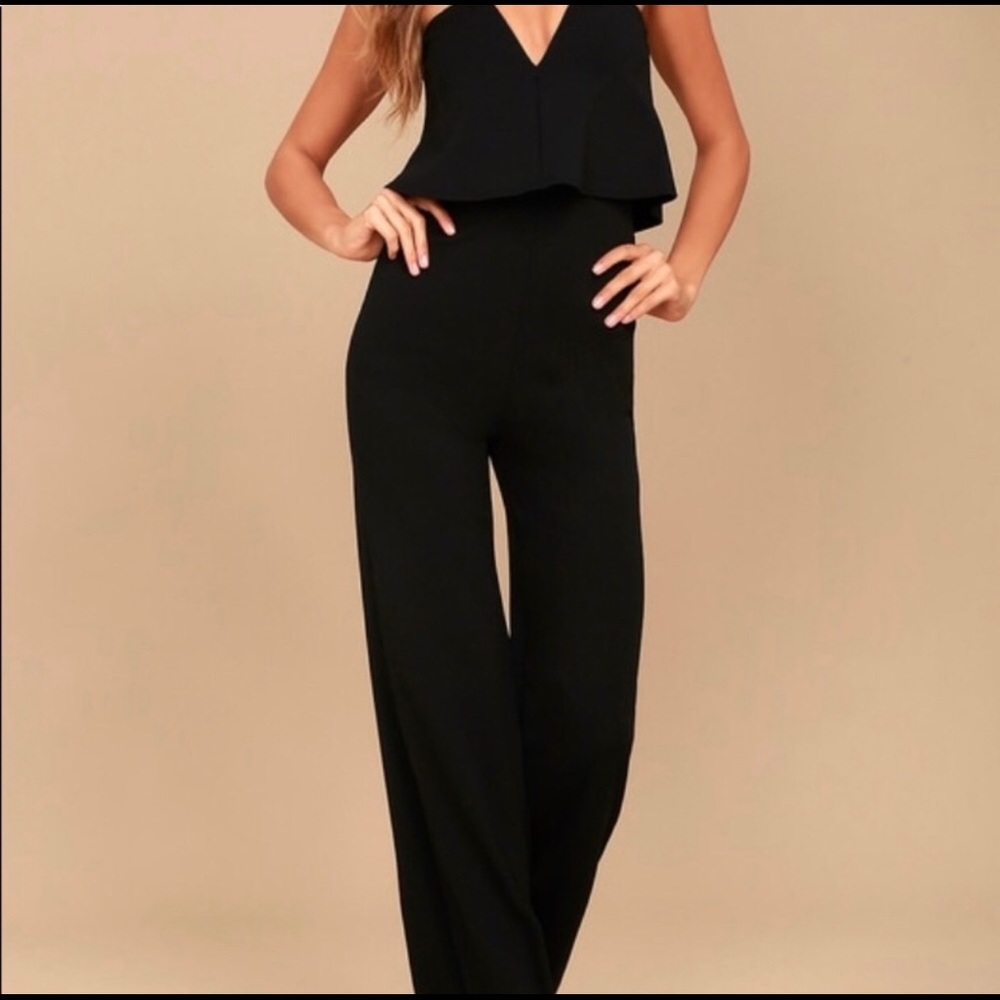 Lulu’s strapless jumpsuit